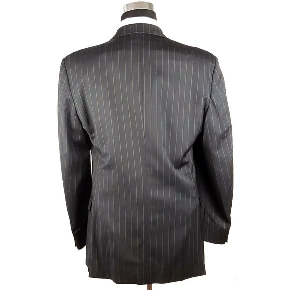Yves Saint Laurent YSL Mens Pinstripe Wool Suit - Picture 4 of 8